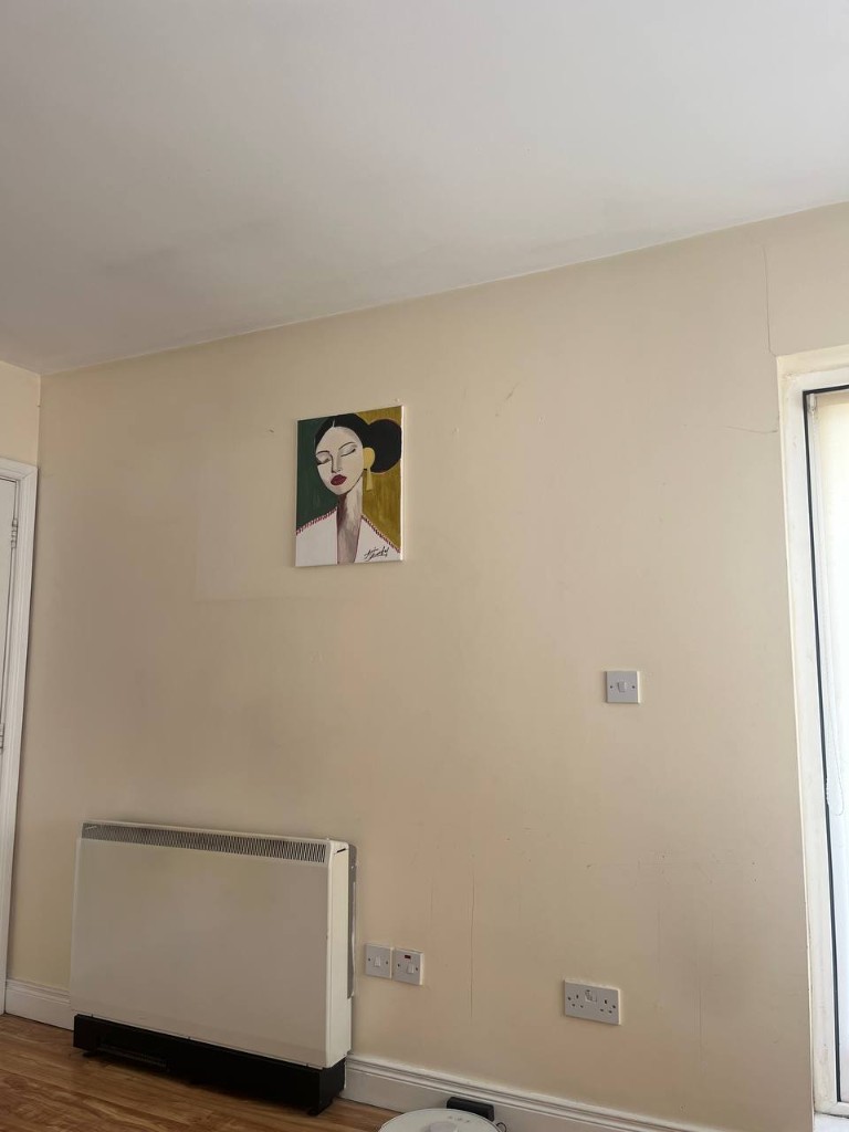 Room before wall panels